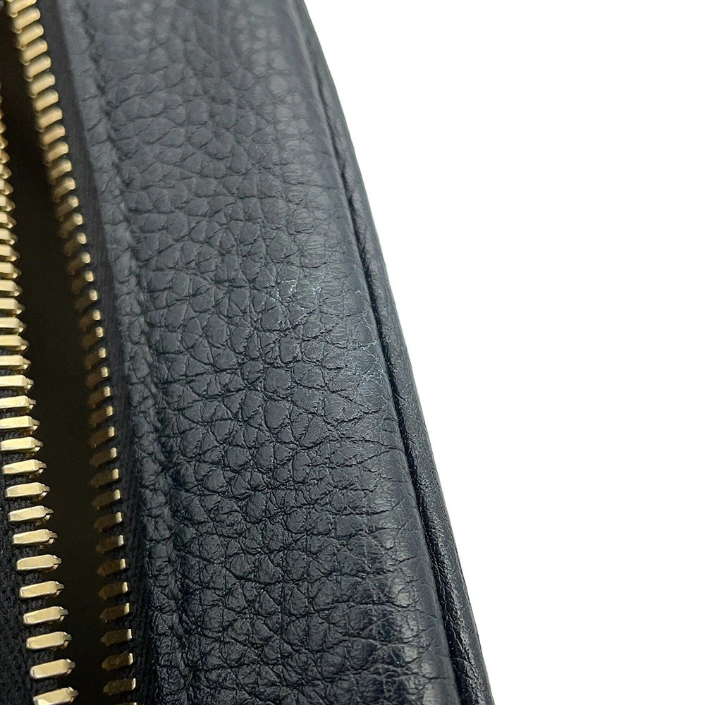 Gucci Soho Interlocking GG Leather Shoulder Bag Tassel Black - Picture 8 of 12